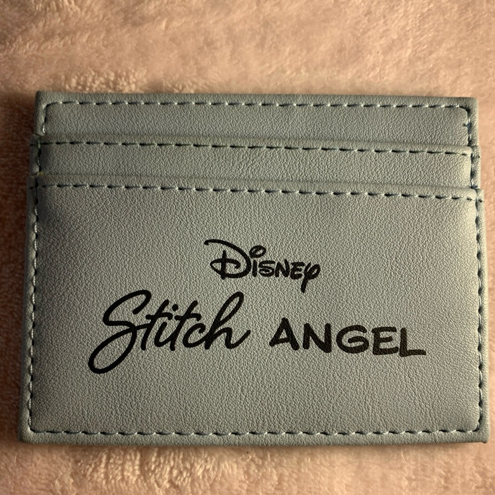 Disney STITCH ANGEL Blue Card Holder